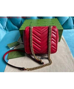 Replica Gucci 739682 GG Marmont Matelassé mini tote bag Red