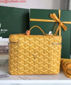 Replica Goyard MUSEVAPMLTY01CL03P Muse Vanity Case PM Bag Yellow 2