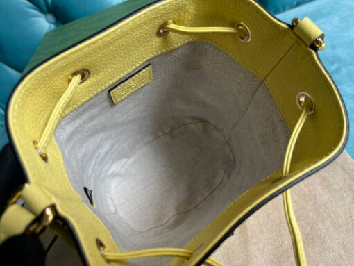 Replica Gucci 550620 Ophidia jumbo GG mini bucket bag yellow 7