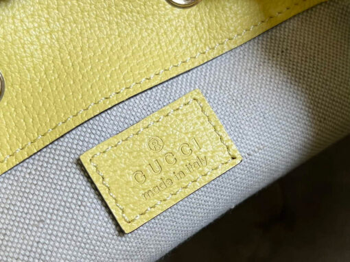 Replica Gucci 550620 Ophidia jumbo GG mini bucket bag yellow 8