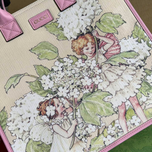 Replica Gucci 550763 Children's Fairy Print Large Tote Bag Pink 5