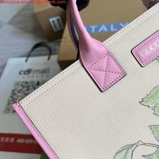 Replica Gucci 550763 Children's Fairy Print Large Tote Bag Pink 6