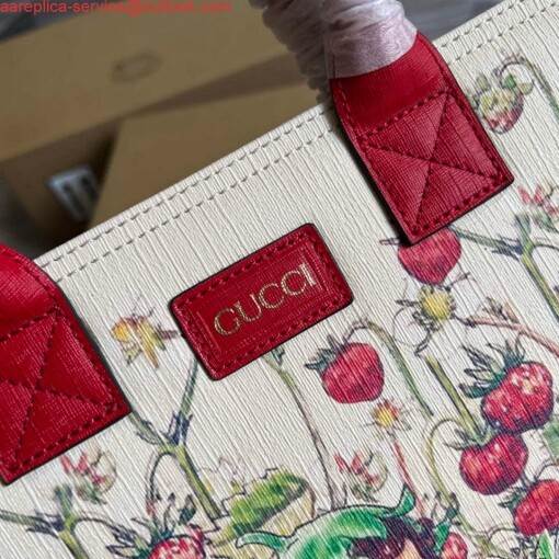 Replica Gucci 550763 Children's Fairy Print Large Tote Bag Red 5