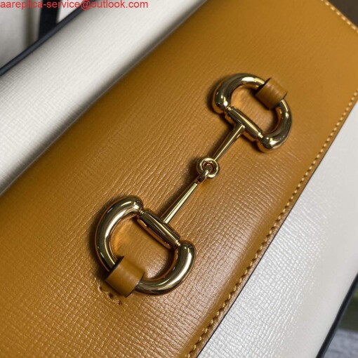 Replica Gucci 645454 Gucci Horsebit 1955 Small Shoulder Bag Beige Tan 4