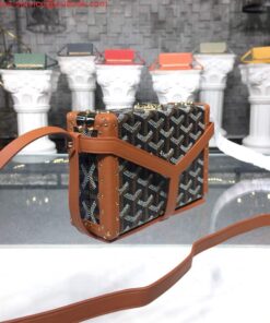 Replica Goyard MINA08PMLTY01CL01P Minaudière Trunk Bag Brown 2