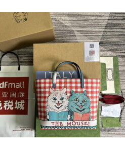 Replica Gucci 410812 Children's Kitten Print Mini Shopping Bag