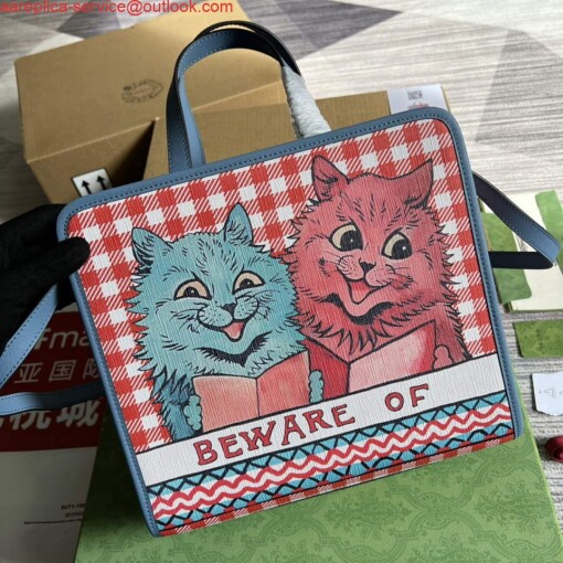 Replica Gucci 630542 Children's Kitten Print Tote Bag 4