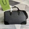 Replica Gucci 406380 GG Embossed Duffle Bag Black 10