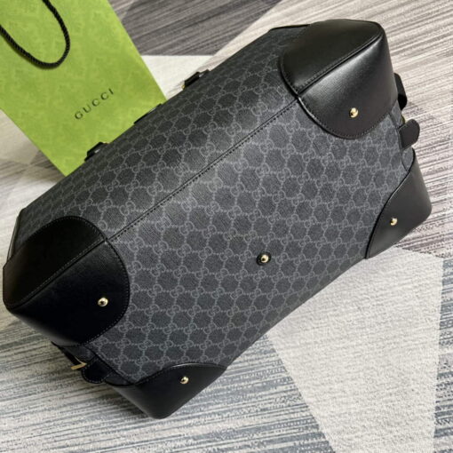 Replica Gucci 696015 Large duffle bag with Interlocking G Black 6