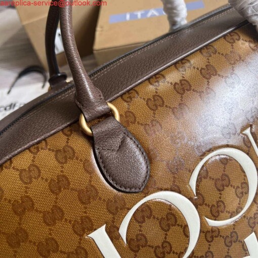 Replica Adidas x Gucci large duffle bag 702422 Brown 5