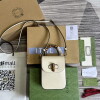 Replica Gucci 702106 Bamboo Mini Handbag White