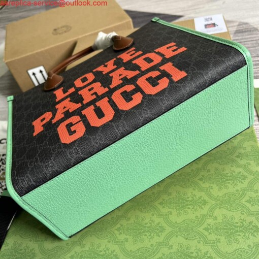 Replica Gucci 680956 Exquisite Gucci Small Tote Bag Green 6