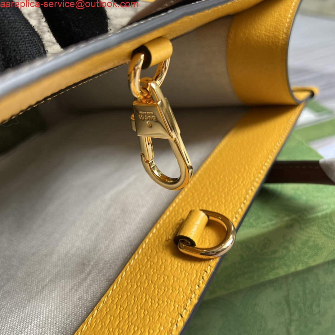 Replica Gucci 680956 Exquisite Gucci Small Tote Bag Yellow 7 Replica Gucci 680956 Exquisite Gucci Small Tote Bag Yellow 7