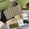 Replica Gucci 456117 GG Marmont Leather Zip Around Wallet Dark grey 9