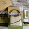 Replica Gucci 696011 Large shoulder bag with Interlocking G Oatmeal