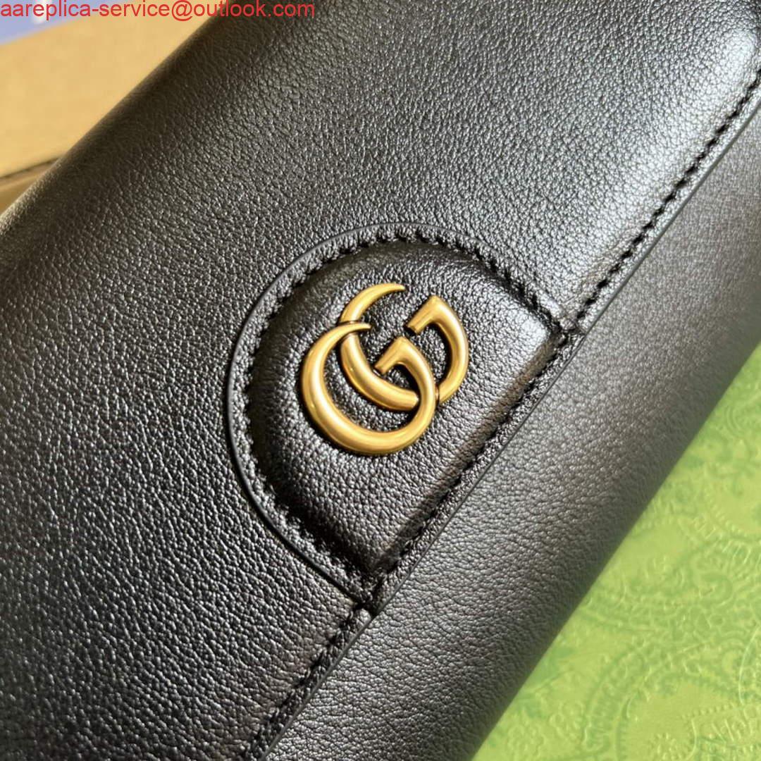 Replica Gucci 675795 Gucci Diana mini shoulder bag Black 4 Replica Gucci 675795 Gucci Diana mini shoulder bag Black 4