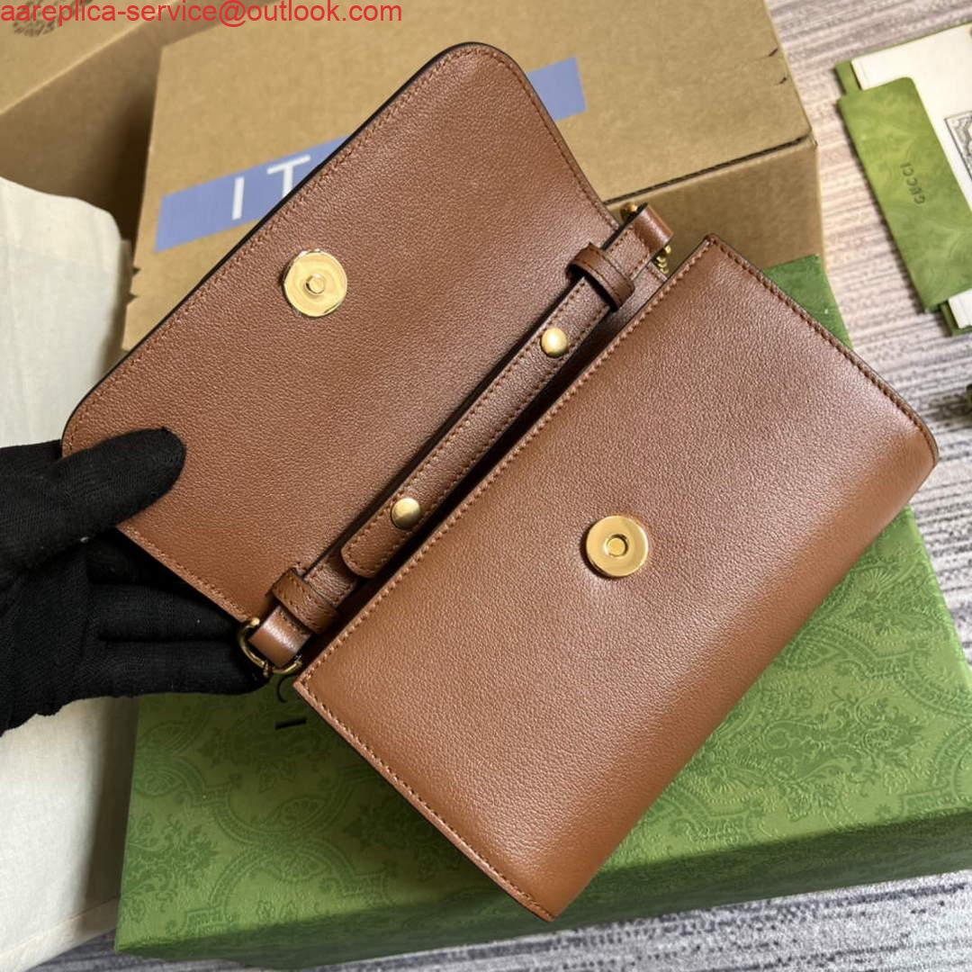 Replica Gucci 675795 Gucci Diana mini shoulder bag Brown 6 Replica Gucci 675795 Gucci Diana mini shoulder bag Brown 6