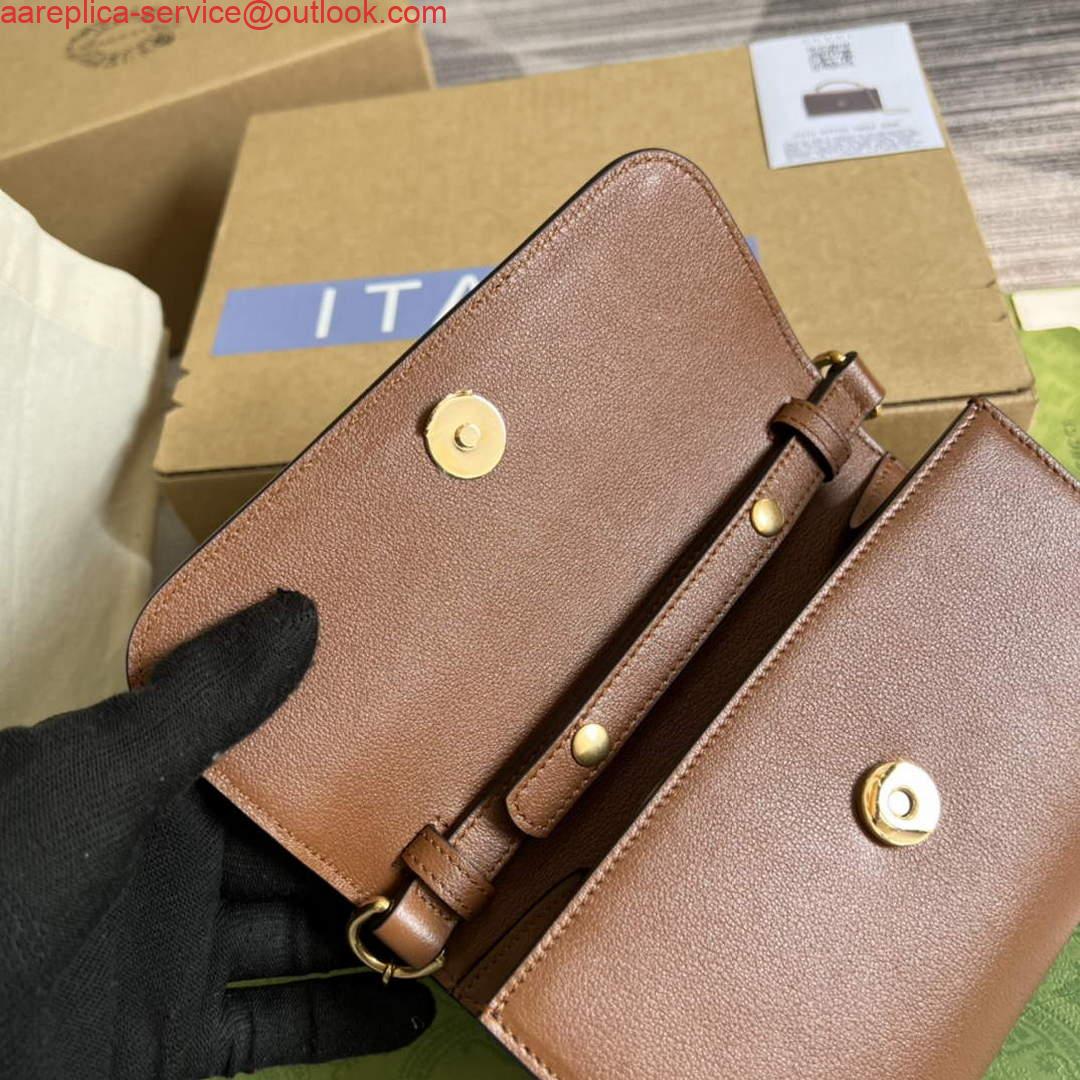 Replica Gucci 675795 Gucci Diana mini shoulder bag Brown 7 Replica Gucci 675795 Gucci Diana mini shoulder bag Brown 7