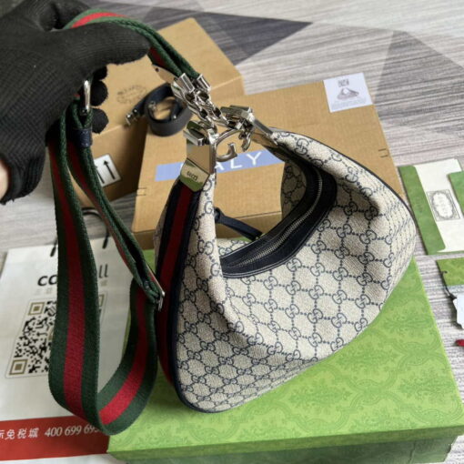 Replica Gucci 702823 Gucci Attache large shoulder bag Beige and blue 5