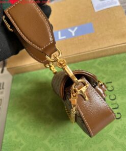Replica Gucci 699760 Gucci Horsebit 1955 strap wallet Beige and ebony 2