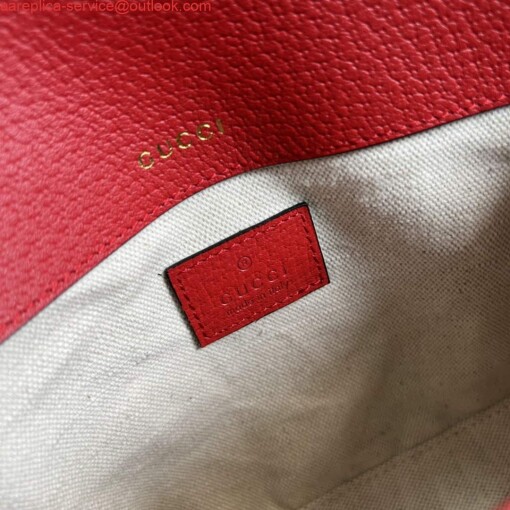 Replica Adidas x Gucci 658574 Horsebit 1955 mini bag red and white leather 8