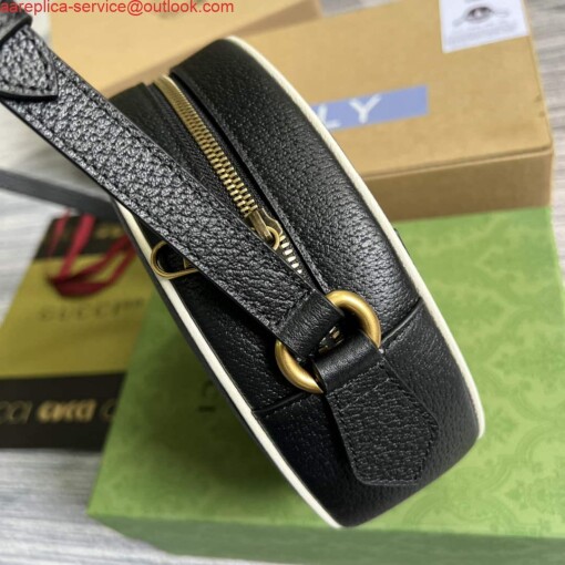 Replica Adidas x Gucci Ophidia shoulder bag 702626 Black leather 2