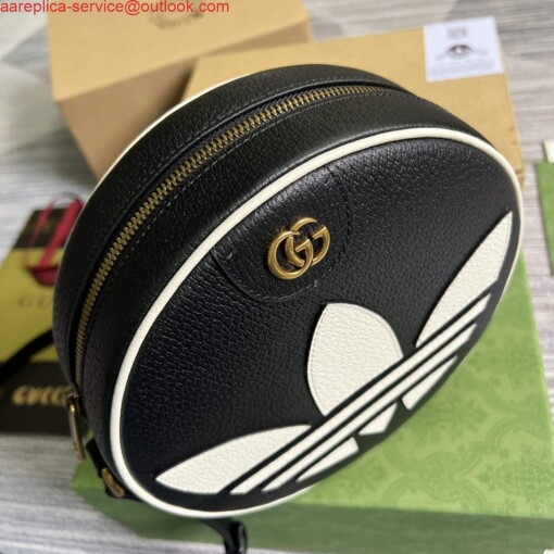 Replica Adidas x Gucci Ophidia shoulder bag 702626 Black leather 3