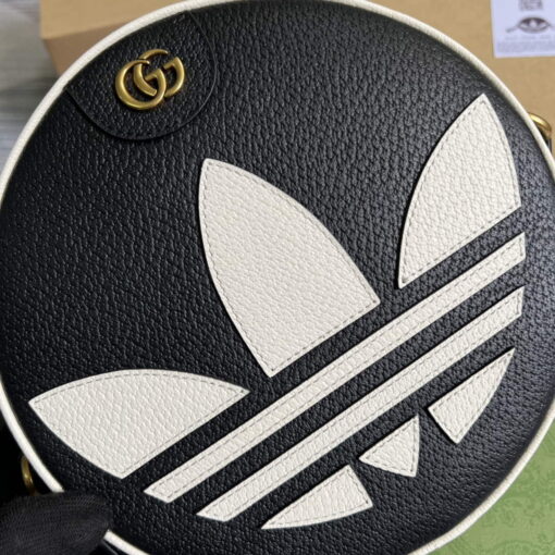 Replica Adidas x Gucci Ophidia shoulder bag 702626 Black leather 5