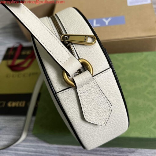 Replica Adidas x Gucci Ophidia shoulder bag 702626 White leather 2