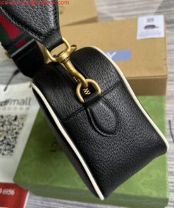 Replica Adidas x Gucci small shoulder bag 702427 Black leather 2