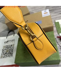 Replica Adidas x Gucci small shoulder bag 702427 Yellow leather 2