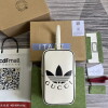 Replica Adidas x Gucci mini top handle bag 702387 White leather