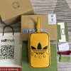 Replica Adidas x Gucci mini top handle bag 702387 Yellow leather