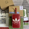 Replica Adidas x Gucci mini top handle bag 702387 Red leather