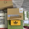 Replica Adidas x Gucci ‎621892 wallet with chain Off-white and black leather 9
