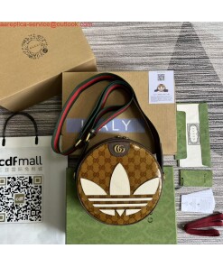 Replica Adidas x Gucci ‎702640 Ophidia small shoulder bag Beige and brown