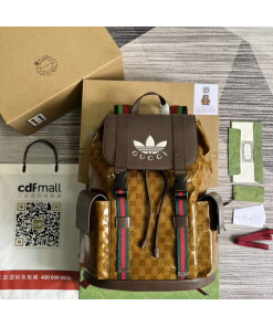 Replica Adidas x Gucci backpack 495563 Beige and brown Replica Adidas x Gucci backpack 495563 Beige and brown
