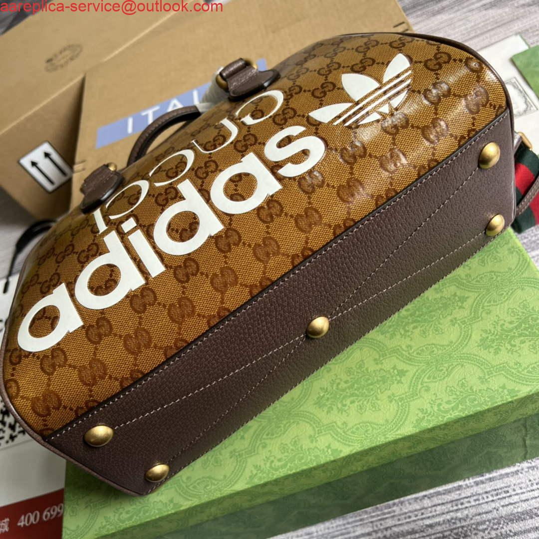 Replica Adidas x Gucci 702397 mini duffle bag brown 5 Replica Adidas x Gucci 702397 mini duffle bag brown 5