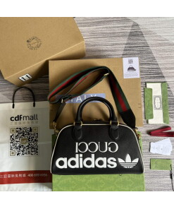 Replica Adidas x Gucci 702397 mini duffle bag black Replica Adidas x Gucci 702397 mini duffle bag black