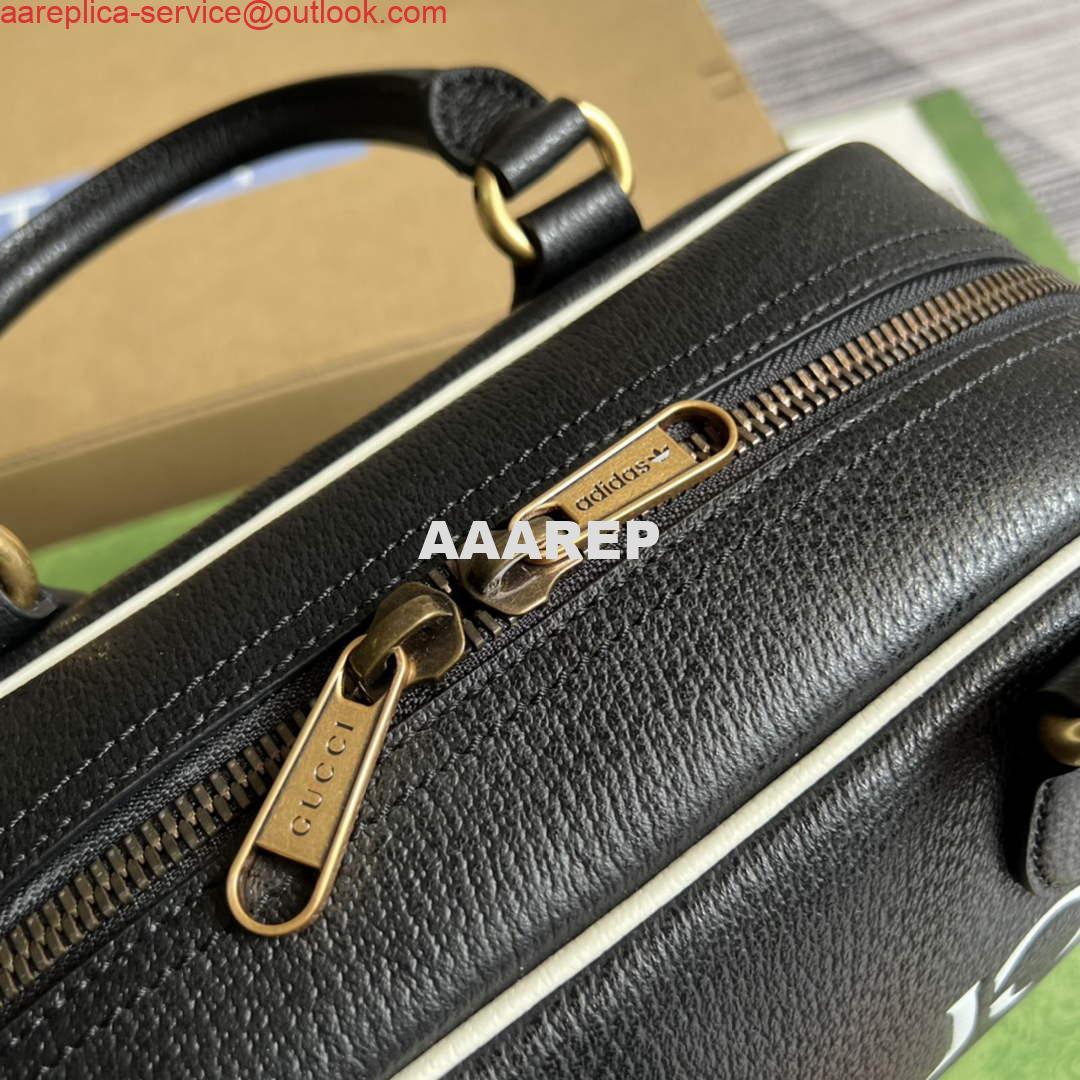 Replica Adidas x Gucci 702397 mini duffle bag black 4 Replica Adidas x Gucci 702397 mini duffle bag black 4