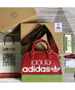 Replica Adidas x Gucci 702397 mini duffle bag Red Replica Adidas x Gucci 702397 mini duffle bag Red