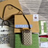 Replica Gucci 700732 Gucci cherry print phone case Brown 9 Replica Gucci 700732 Gucci cherry print phone case Brown 9