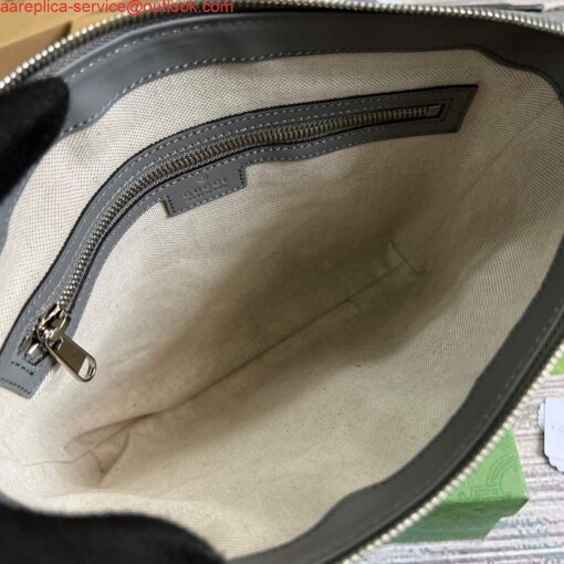 Replica Gucci 406410 GG embossed small messenger bag Grey 7