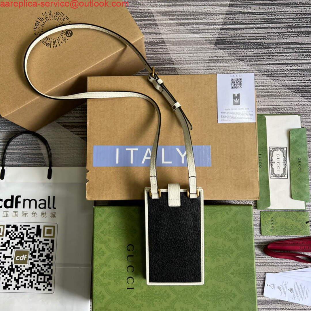 Replica Gucci 702203 Adidas x Gucci phone case Black Replica Gucci 702203 Adidas x Gucci phone case Black