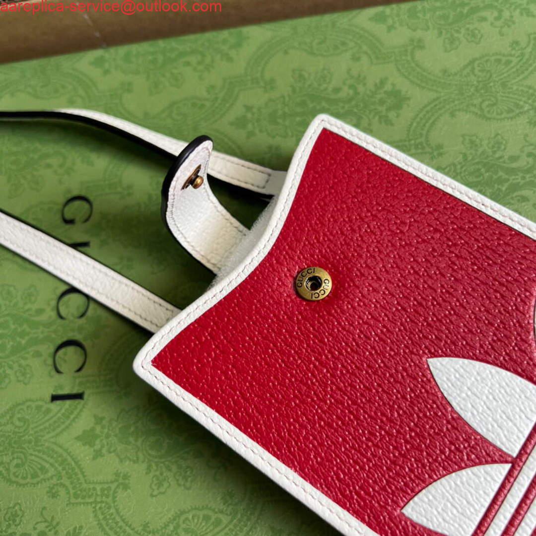 Replica Gucci 702203 Adidas x Gucci phone case Red 7 Replica Gucci 702203 Adidas x Gucci phone case Red 7