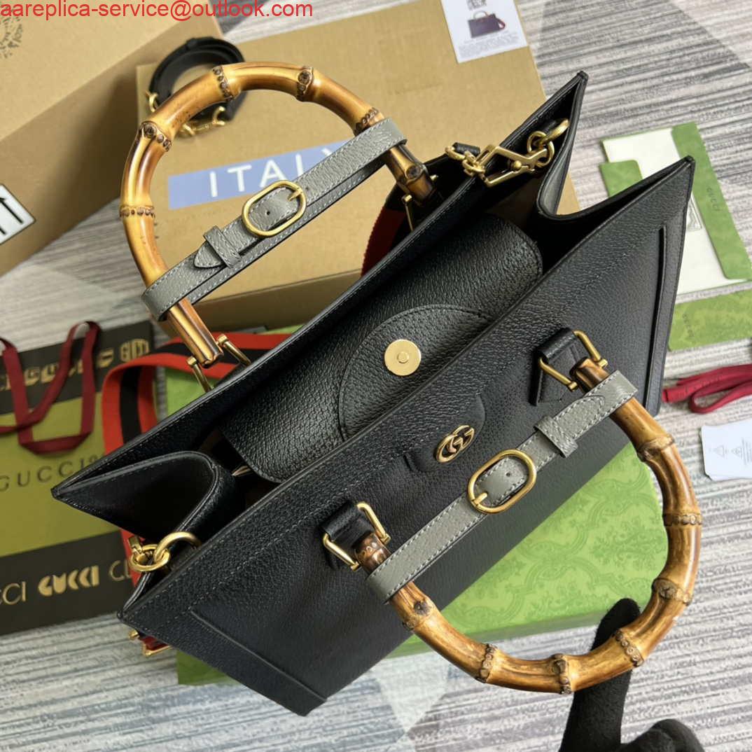 Replica Gucci 678842 Diana medium tote bag Black 6 Replica Gucci 678842 Diana medium tote bag Black 6