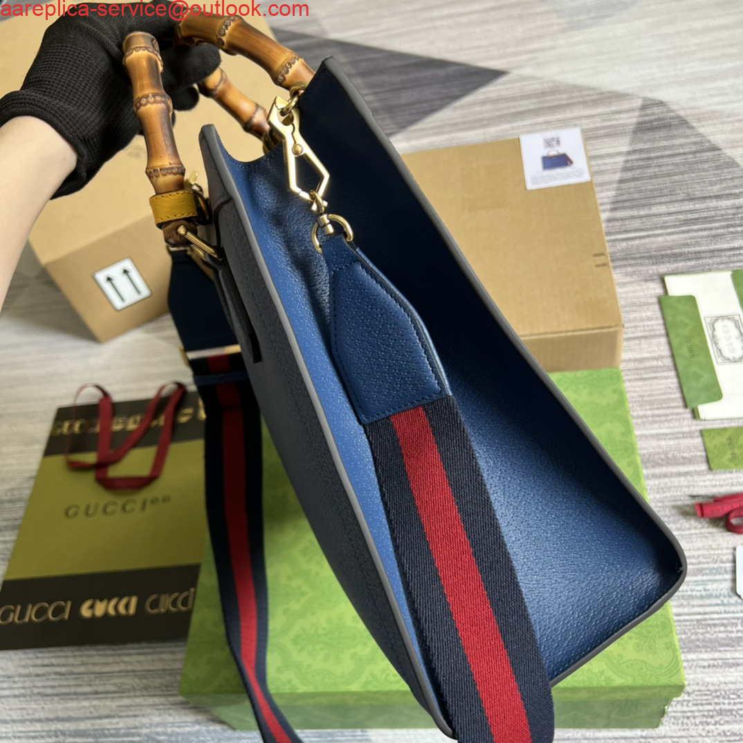 Replica Gucci 678842 Diana medium tote bag Blue 2 Replica Gucci 678842 Diana medium tote bag Blue 2