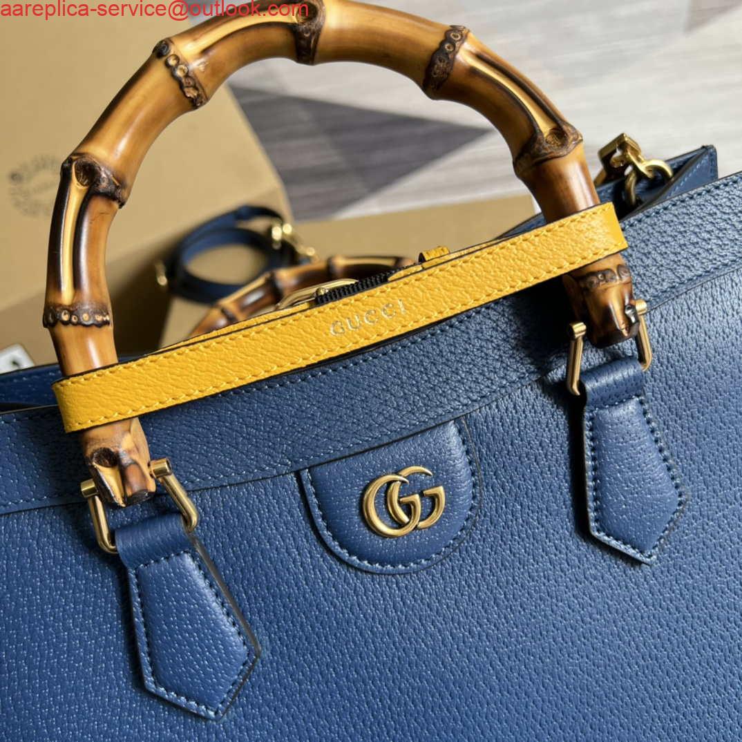 Replica Gucci 678842 Diana medium tote bag Blue 4 Replica Gucci 678842 Diana medium tote bag Blue 4