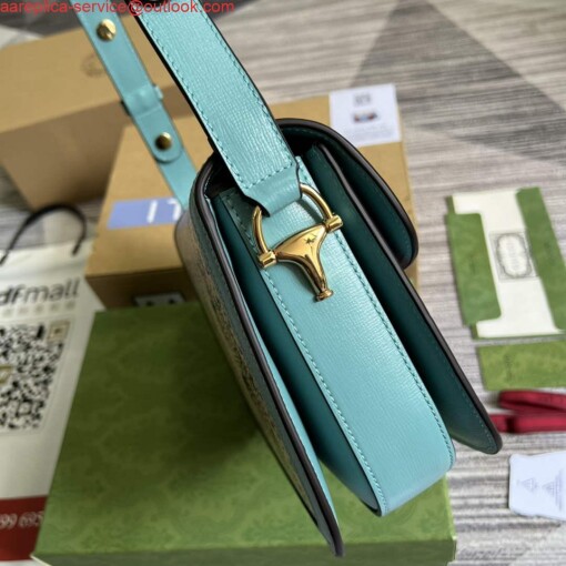 Replica Gucci Horsebit 1955 shoulder bag 602204 Blue 2