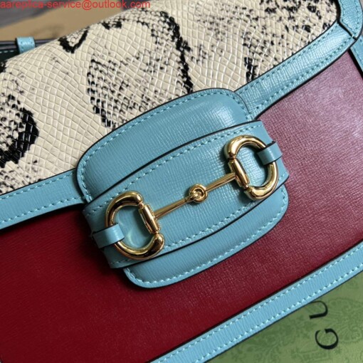 Replica Gucci Horsebit 1955 shoulder bag 602204 Blue 4